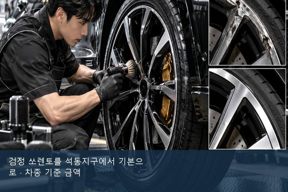 검정 쏘렌토를 석동지구에서 기본으로 · 차종 기준 금액